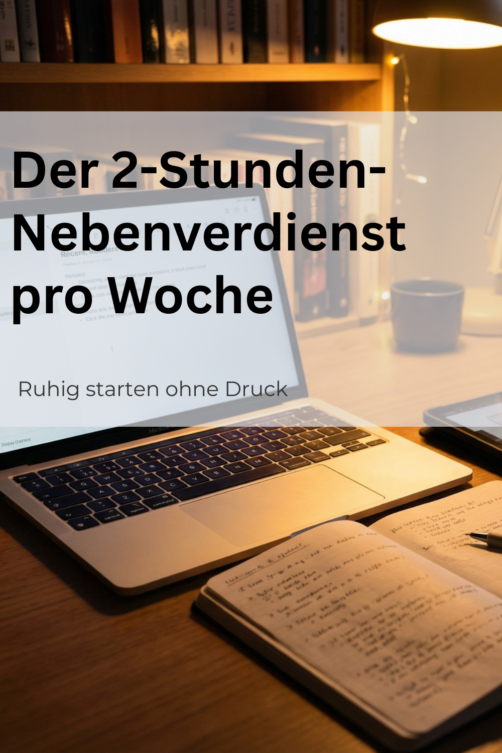 Der 2-Stunden-pro-Woche-Nebenverdienst für einen ruhigen Start