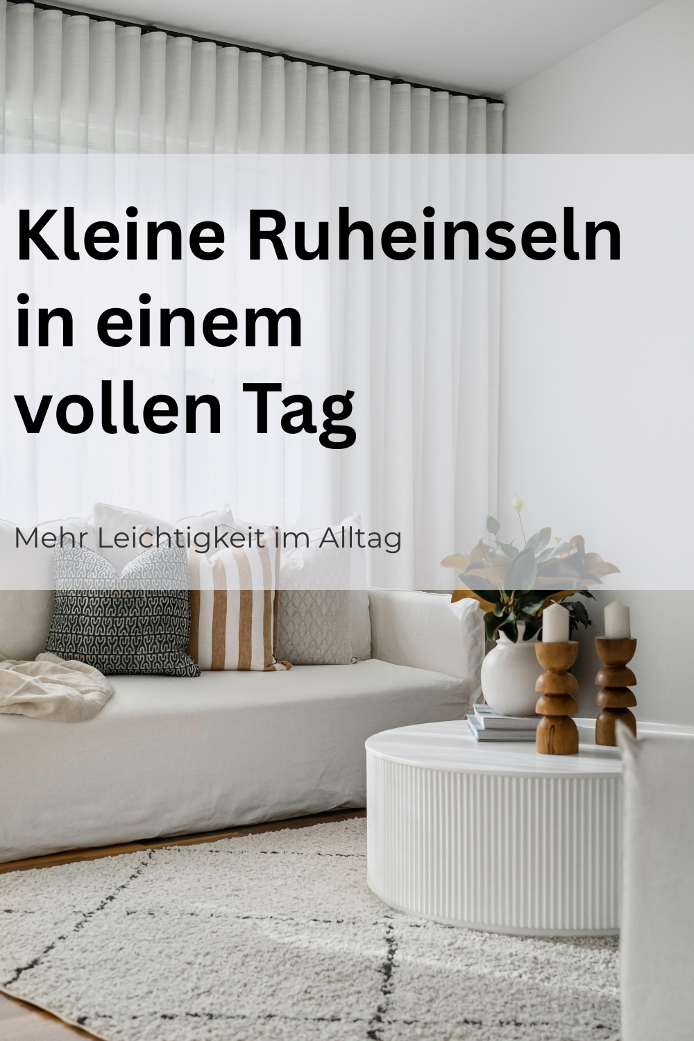 So findest du kleine Ruheinseln in einem vollen Tag